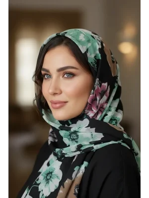 Mısırlı Alize Çiçek Desen Şal Desen 5