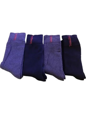 Öz Giray Yeni Üretim Dikişsiz Erkek için Sıcak Tutan Havlu Çorap Lacivert 40-44 5735