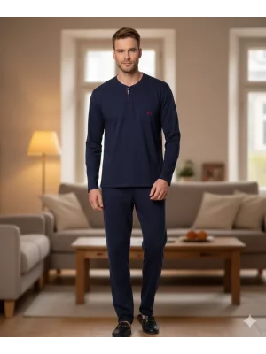 Pijalux Uzun Kollu Erkek Pijaması 2053