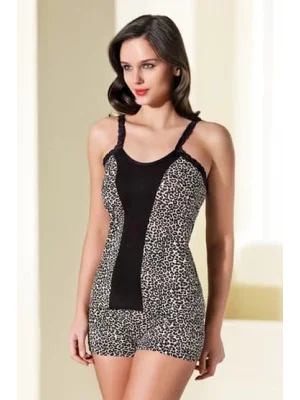 Şahinler Bayan Leopar Şortlu Takımı B159