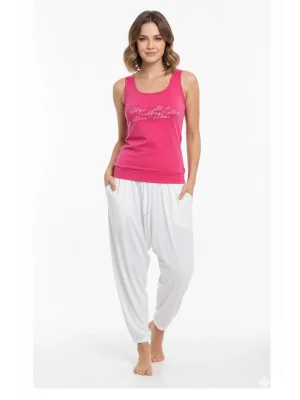 Şahinler Bayan Yazlık Poly Şalvarlı Pijama 21519