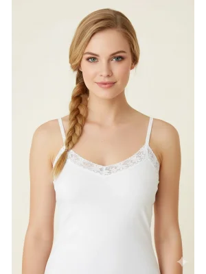 Şahinler Lacy String Strap Tank Top B170