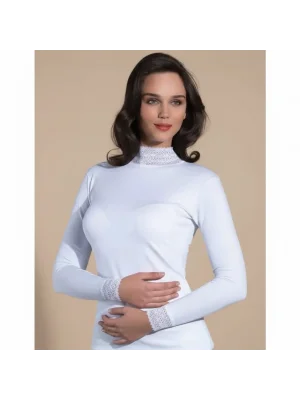 Şahinler Long-Sleeved Bodysuit with Lace B622