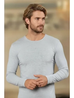 Şahinler Erkek Likralı Uzun Kol O Yaka E070