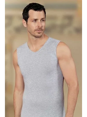 Şahinler Erkek Sıfır Kol V Yaka Likra Atlet E079