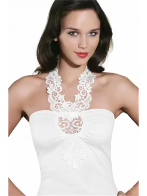 Şahinler Güpürlü Straples Atlet B378