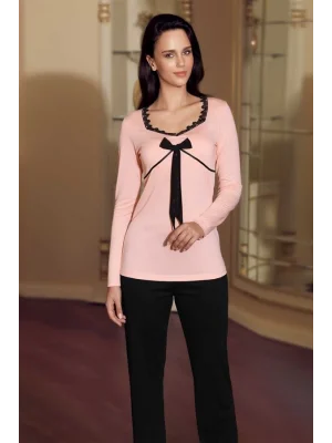 Şahinler Jacquard Cat Applique Winter Pajamas 21806