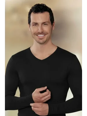 Şahinler Likralı Uzun Kollu V Yaka E074