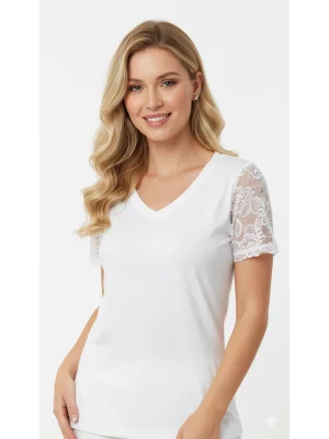 Şahinler Lycra Yarım Kol Beyaz B256