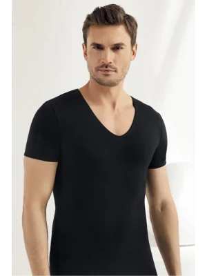 Şahinler Lyralı Deep V Neck E080