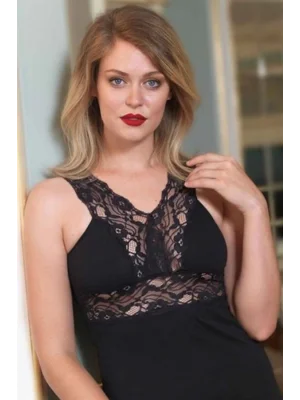 Şahinler V Neck Lace Tank Top B406