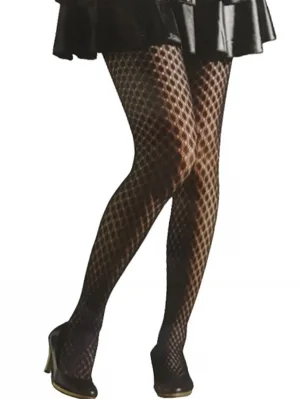 Vog Jacquard Patterned Tights 8535 Black S-M
