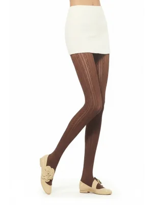 Vog Kadın Kalın Desenli Külotlu 711 Kahve 1