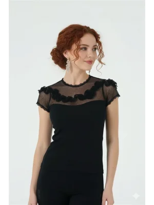 Yarım Kol Bluz Berrak Marka 2634