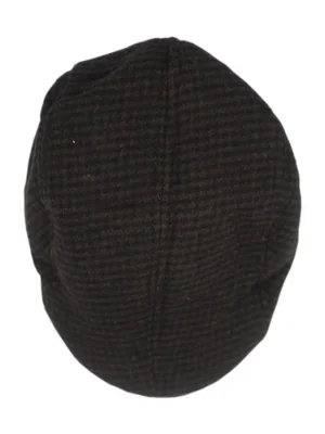 yoncatoptan Patterned Coffee Color Cap Hat for Winter and Autumn Flexible and Comfortable Use