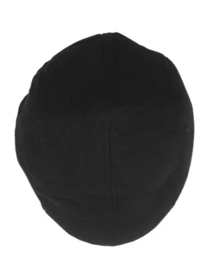 yoncatoptan Comfortable and Flexible Black Earless Cap for Winter and Fall