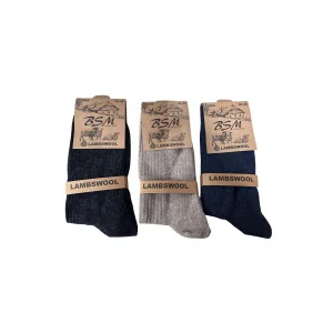 BSM Lamswool Kışlık Erkek Çorap 3 Adet