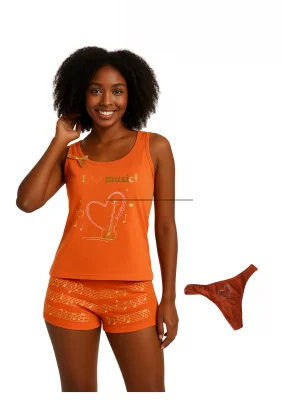 Clear Womens Printed Shorts Set 3Piece 2412