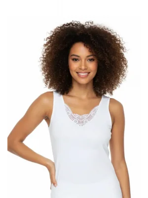 Şahinler Geniş Askılı Önü Güpürlü Ribana Atlet B011