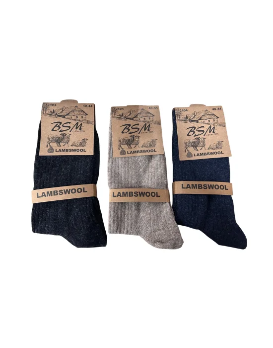 BSM Lamswool Kışlık Erkek Çorap 8 Adet