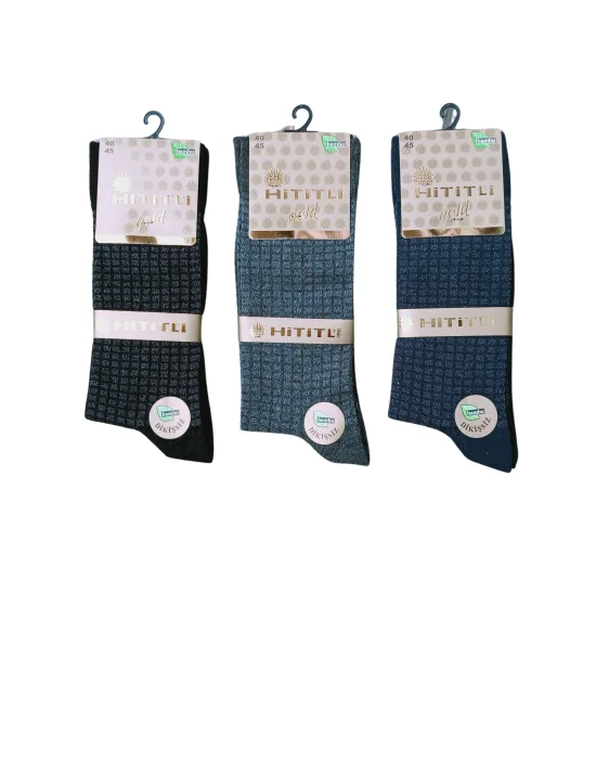 Hititli Gold Dikişsiz Bambu Erkek Çorap Asorti Renkler 1 Adet