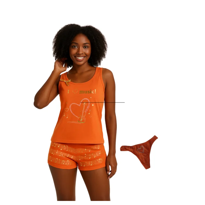 Clear Womens Printed Shorts Set 3Piece 2412