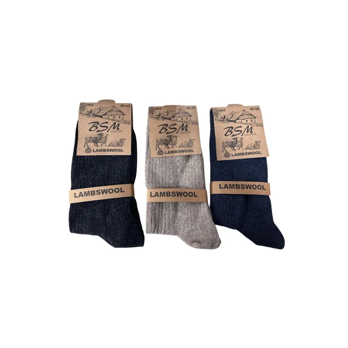 BSM Lamswool Kışlık Erkek Çorap 3 Adet