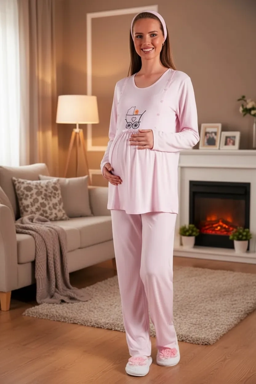 Estiva Micro Viscon Lohusa Pijama Takımı 17374