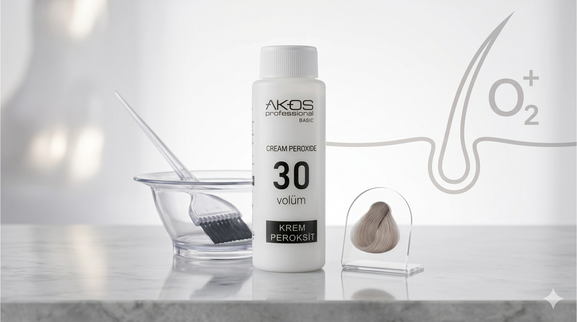 Akos Krem Peroksit 30 Volüm %9 60ML-10 Adet