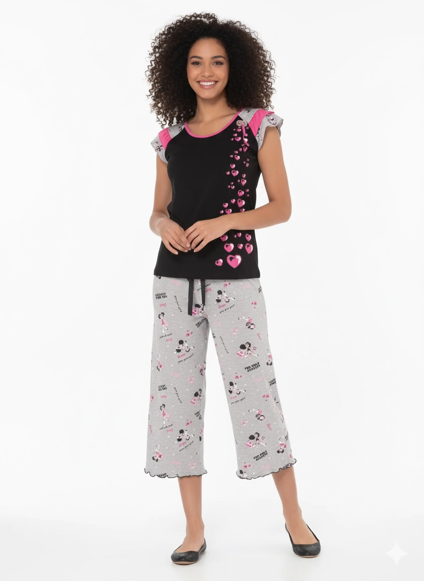 Berrak Bayan Kapri Pijama Takım 5131