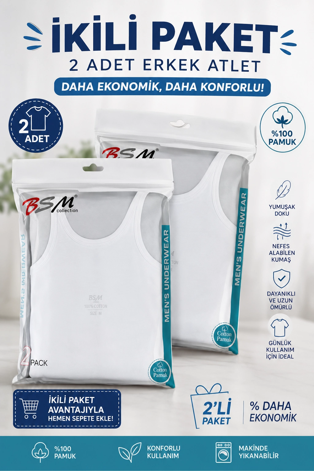 Bsm Erkek 2 Li Atlet 11033