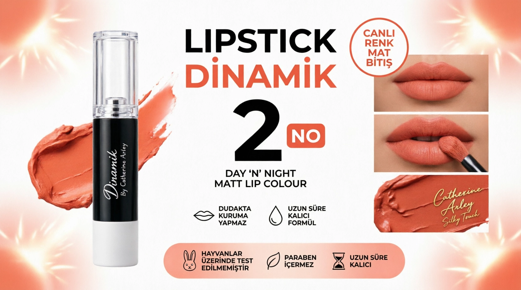 catherine arley dinamik serisi matt ruj no 2
