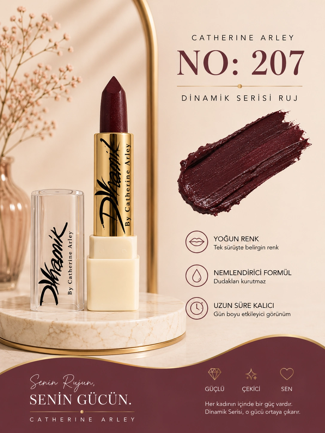 catherine arley dinamik serisi ruj no 207