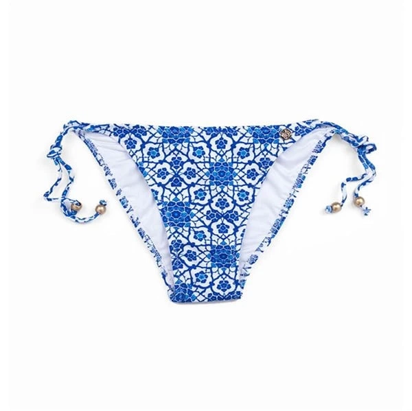 Desenli İpli Bayan Alt Bikini 8253