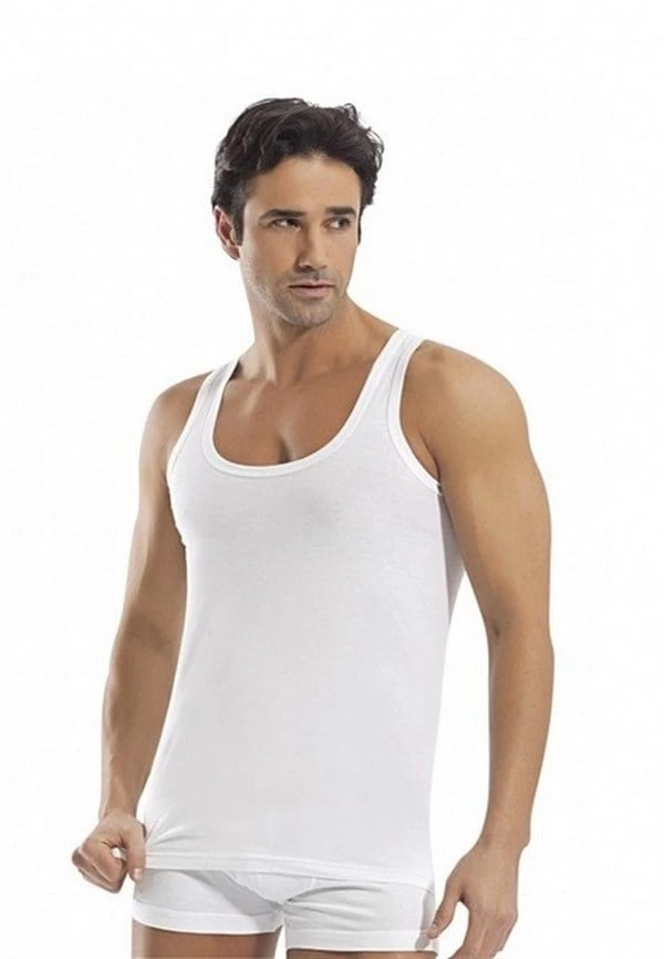 Erdem Penye Erkek Atlet 1100 Beyaz XS