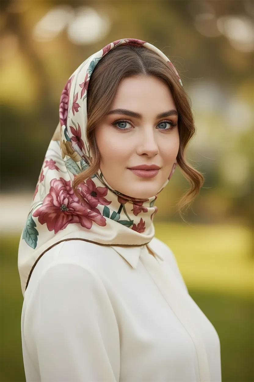 Mısırlı Polyester Eşarp Desen 2