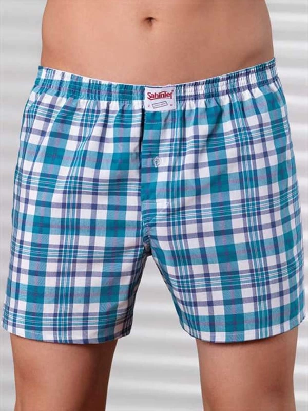 Şahinler Erkek Ekose Boxer Desenli E090