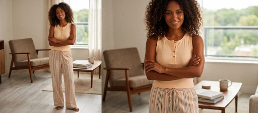 Senfoni Bayan  Kısa Kollu Pijama Takımı 5215