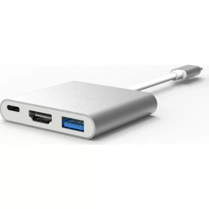 Brs USB 3.1 Type-C To HDMI USB 3.0 Çevirici Dönüştürücü Adaptor