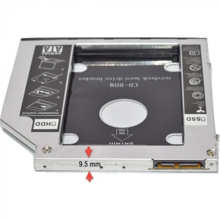 Sata 9.5 Mm Ssd Harddisk Kutusu Kızak