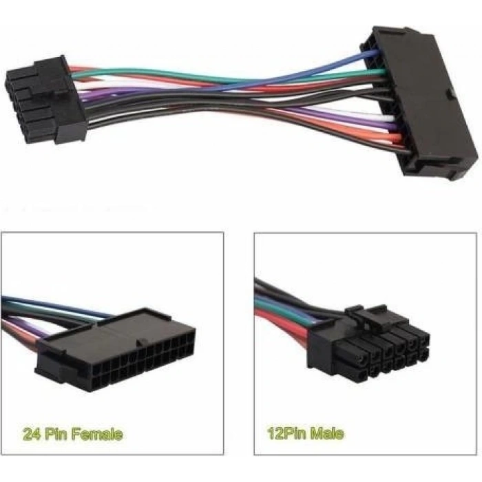 Atx 24 Pin 14 Pin Güç Kablosu 18AWG Lenovo Q77 B75 A75 Q75 H81