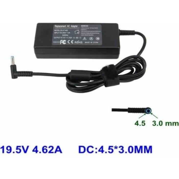 Hp 19.5V 4.62A 90 W 4.5*3.0 Adaptör Hp Pavilion 19.5 Volt 4.62 A Muadil