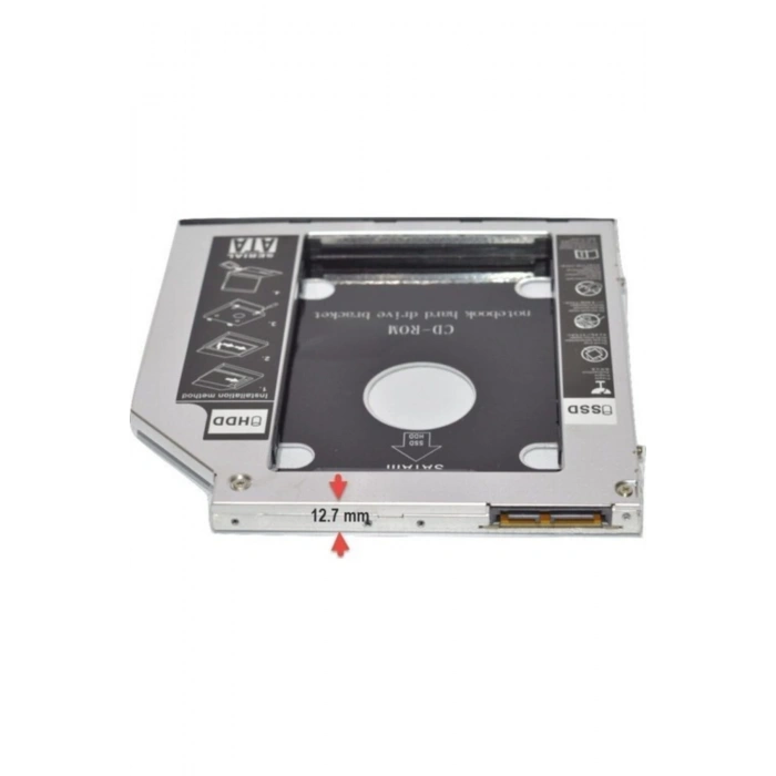 Ssd Caddy 12.7mm Dvd To Ssd Kutusu