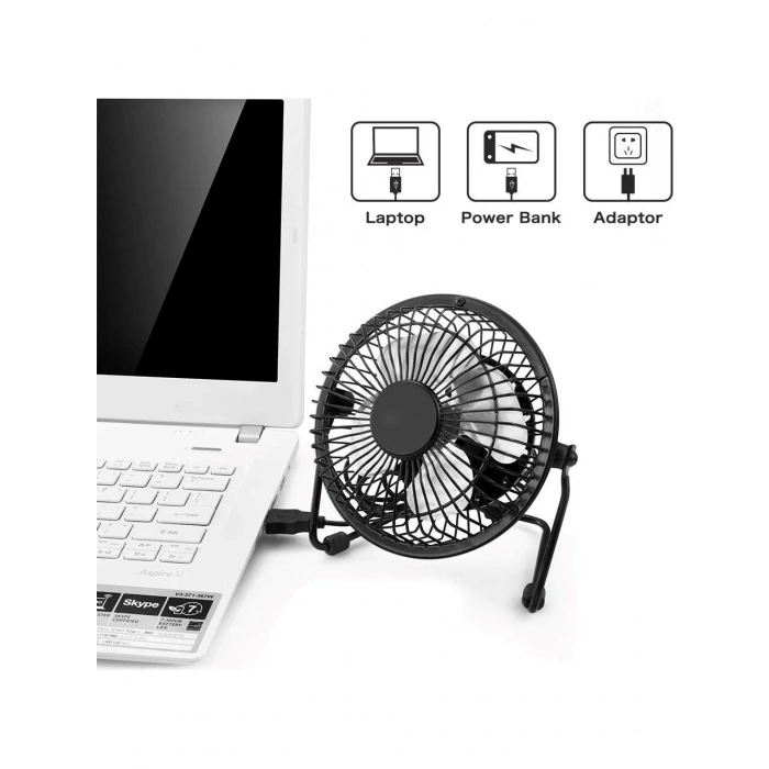 HADRON HDX7252 USB Metal Vantilatör 18 cm - Metal