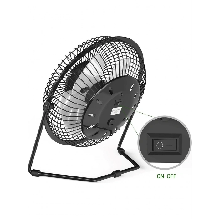 HADRON HDX7252 USB Metal Vantilatör 18 cm - Metal