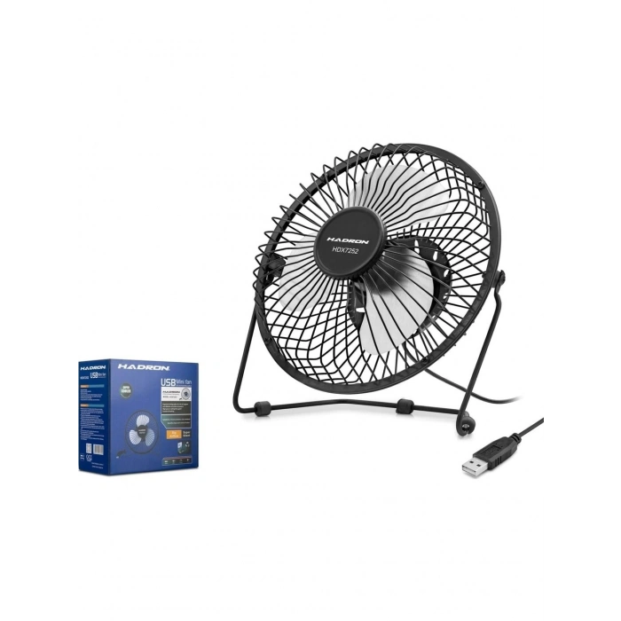 HADRON HDX7252 USB Metal Vantilatör 18 cm - Metal