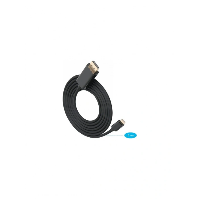 Usb C To Displayport Kablo - Dp 1.2, Thunderbolt 3, 4k 60hz, 2k 165hz, Full Hd