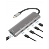 Brs Type-C Çoklayıcı Hub - USB C Hub 5 Port Usb-C 3.0 Pd 60W Macbook Için Uyumlu 5 Port Usb-C Hub