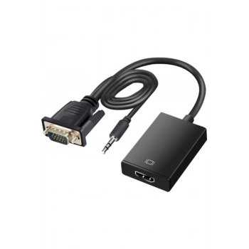 Vga To Hdmı Çevirici Vga + Audio To Hdmı Converter