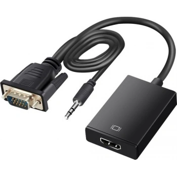 Brs VGA To Hdmı Çevirici VGA Audio - Hdmı Çevirici Kablo